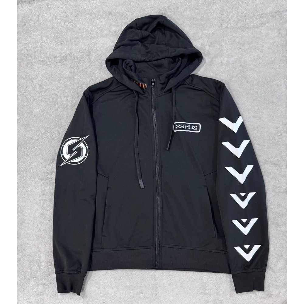Nintendo Metroid Samus Aran Zip Up Hoodie Black Step Into The Suit Small